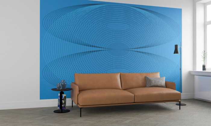 Premium Vlies Eyes Wide Open Troika blue-blue