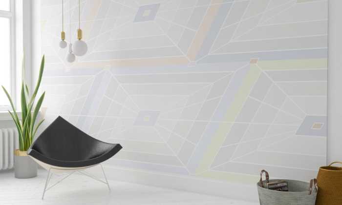 Premium Vlies Farfalle grey-bleubrown