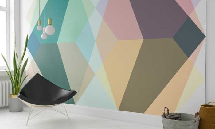 Premium Vlies Gem Stone Kite green-brown-rose