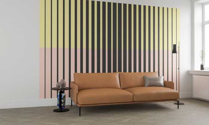 Premium Vlies Lamello Mezzo black-yellowapricot