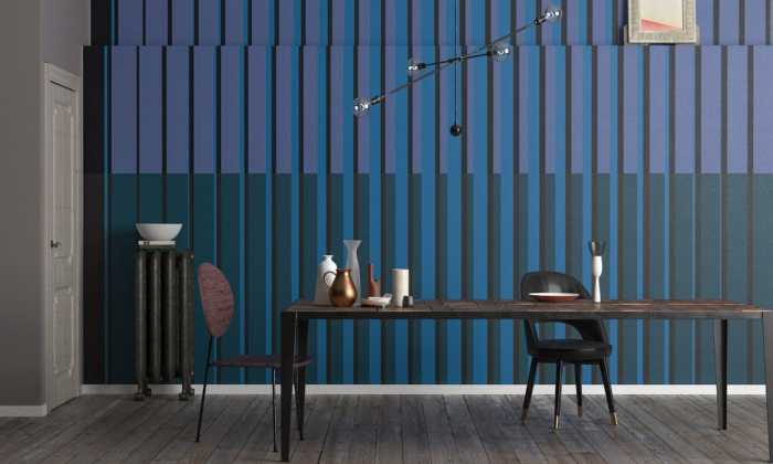 Premium Vlies Lamello Mezzo blue-petrolblue