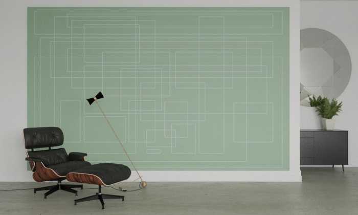 Premium Vlies Mills Board Mondial whiteice-greygreen