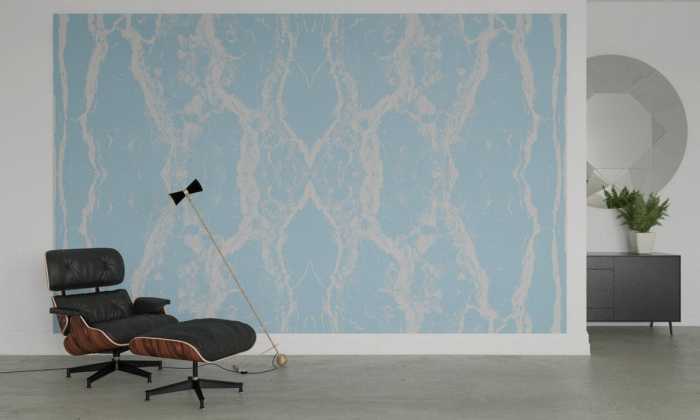 Premium Vlies Oak Bark bleu-grey