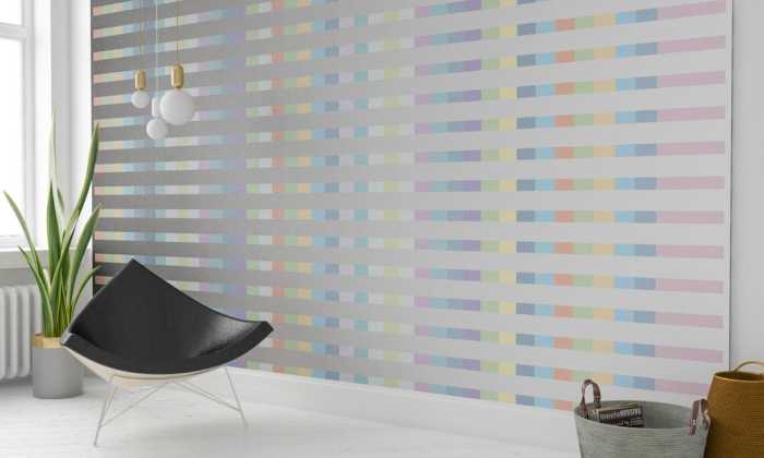 Premium Vlies Structure Line black-greywhite