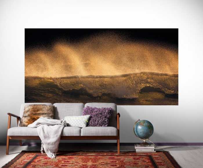 Premium Vlies Golden Wave