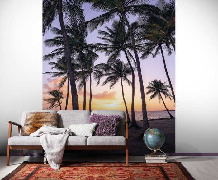 Premium Vlies Palmtrees on Beach