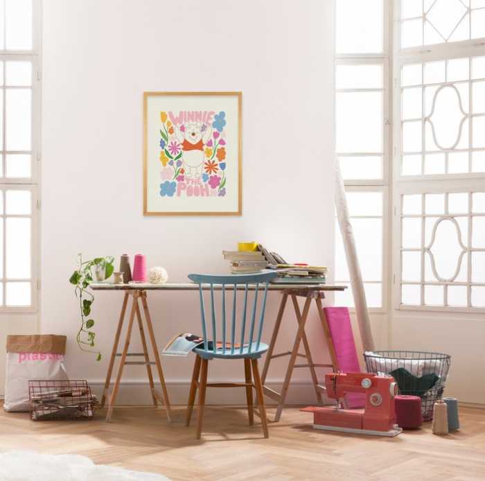Poster Disney Winnie the Pooh Happy Botanical