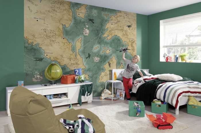 Standard Vlies Old Travel Map