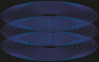 Eyes Wide Open Trio violett-bleu-black