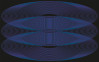 Eyes Wide Open Trio violett-bleu-black