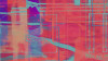 Columns Hanging red