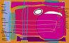 Composition 5 orange-pink