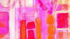 Stems Blooming pink-orange