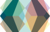 Gem Stone Kite green-brown-rose