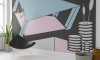 Perspective Table bleu-grey-rose