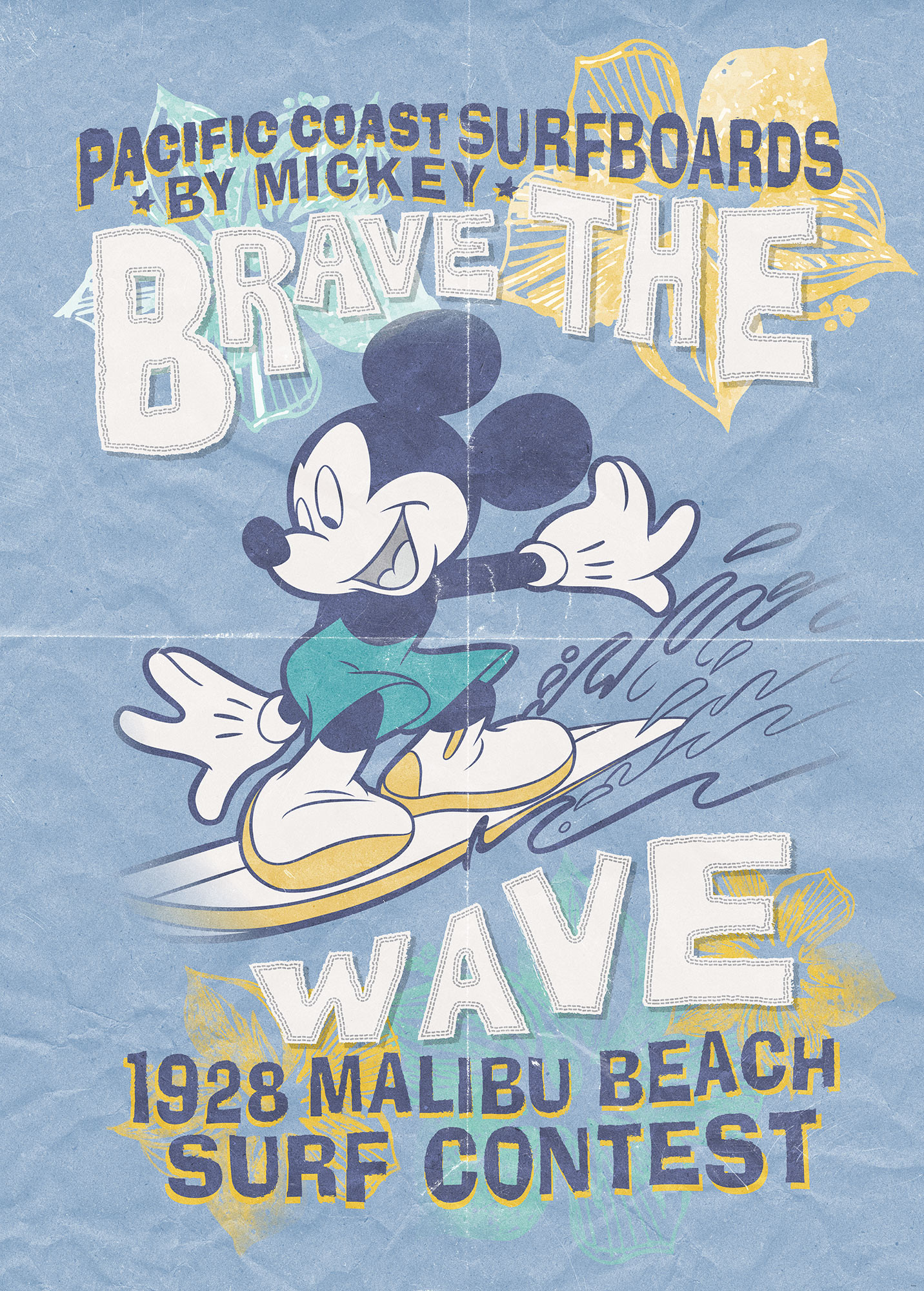 Mickey Brave the Wave