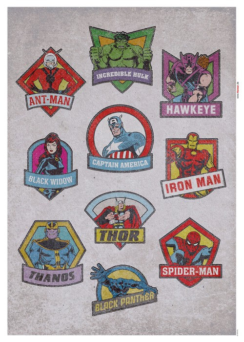 Avengers  Classic Badges