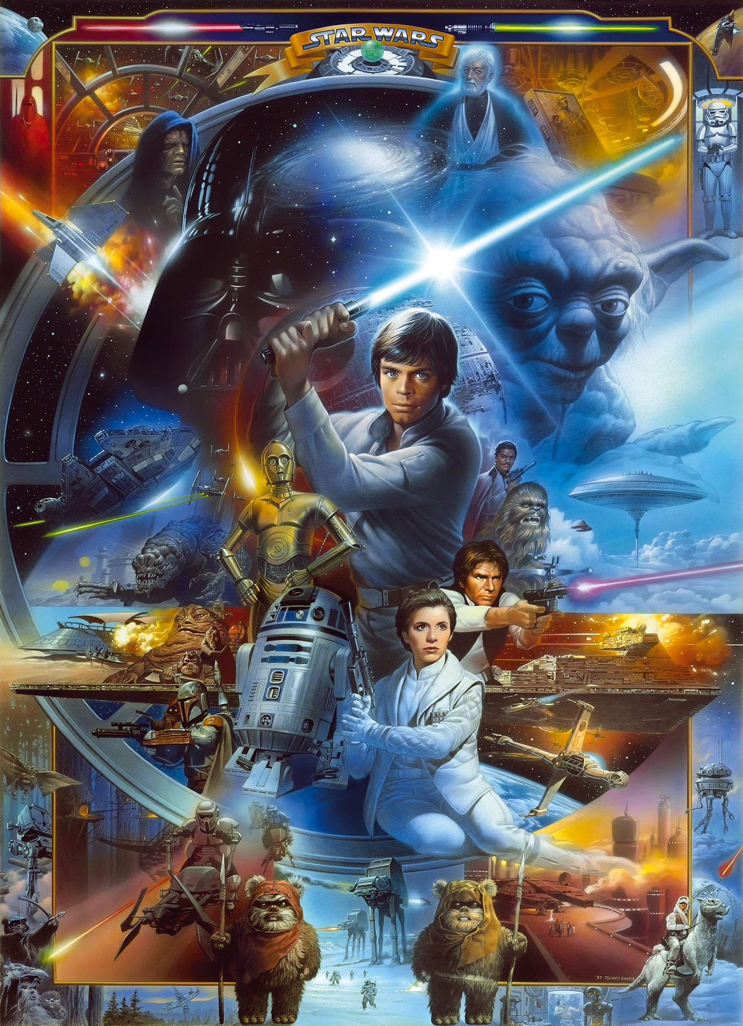 Star Wars Luke Skywalker Collage