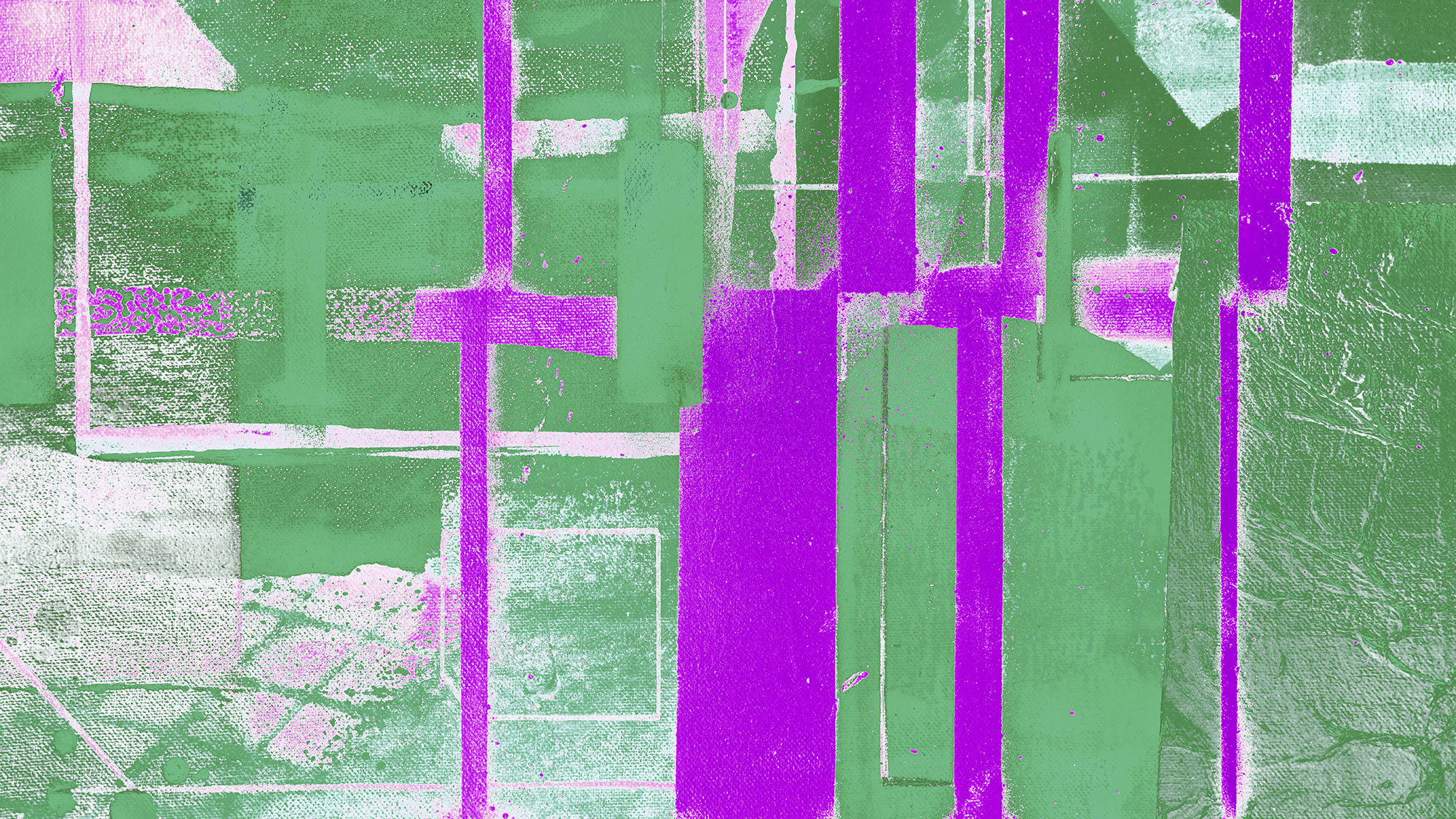 Cuboids Linedup green-violett