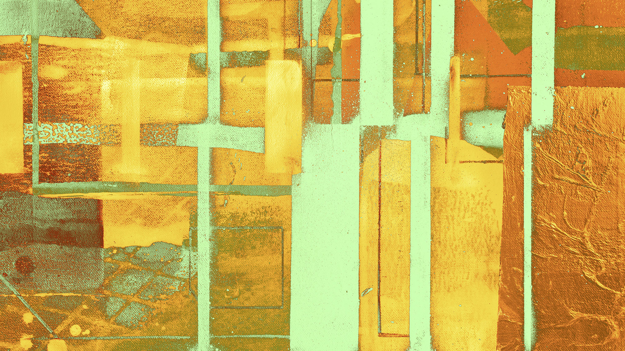 Cuboids Linedup orange-mint
