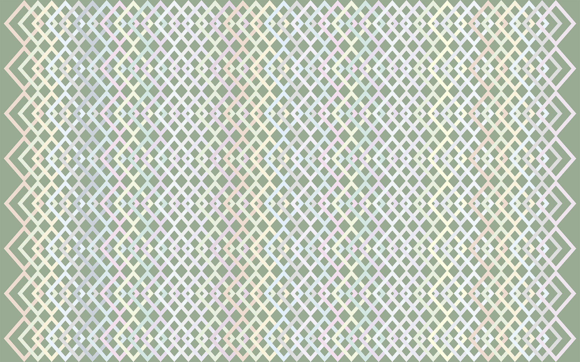 Structure Rhombus greygreen-pastell