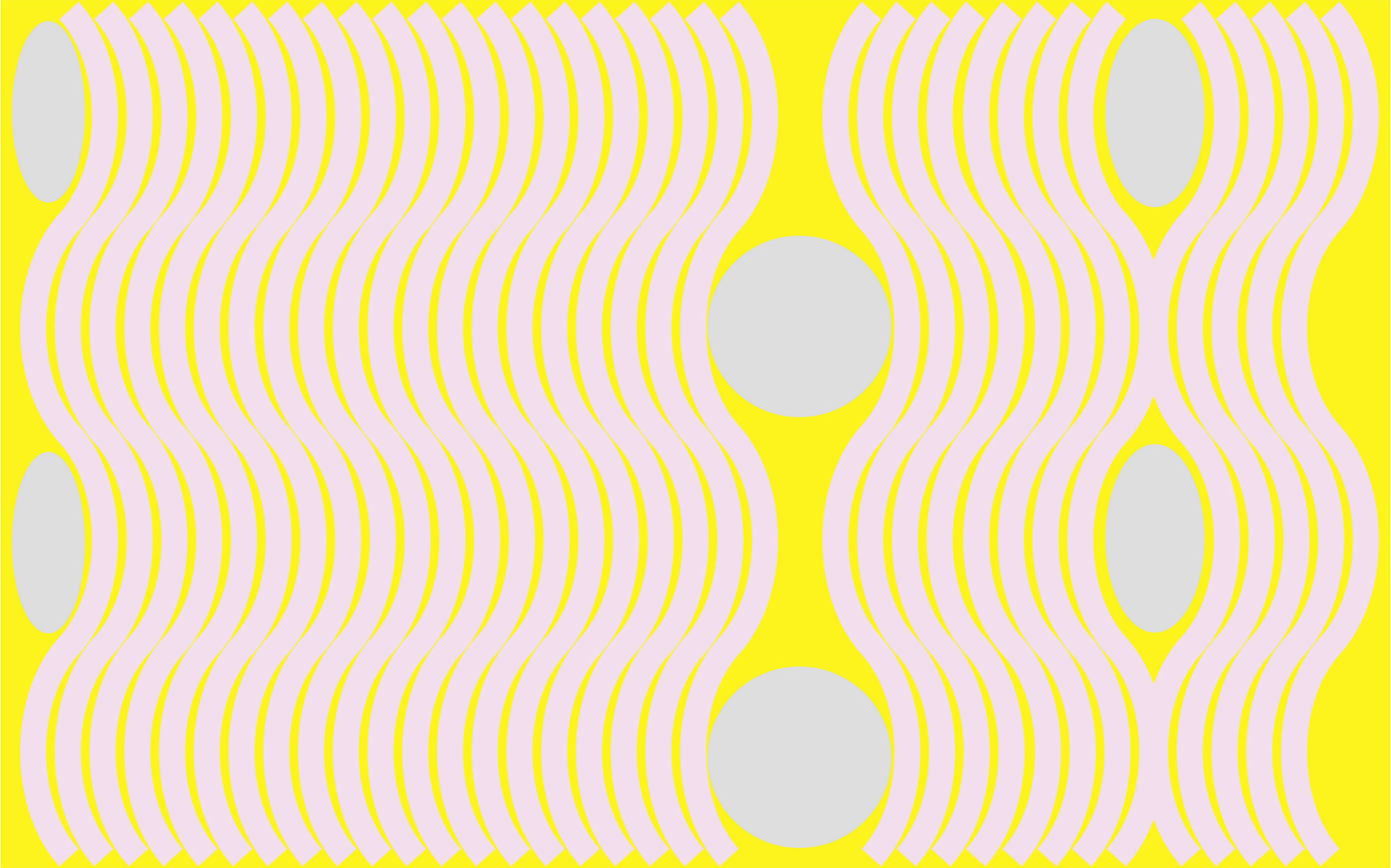 Wave yellow-rosegrey