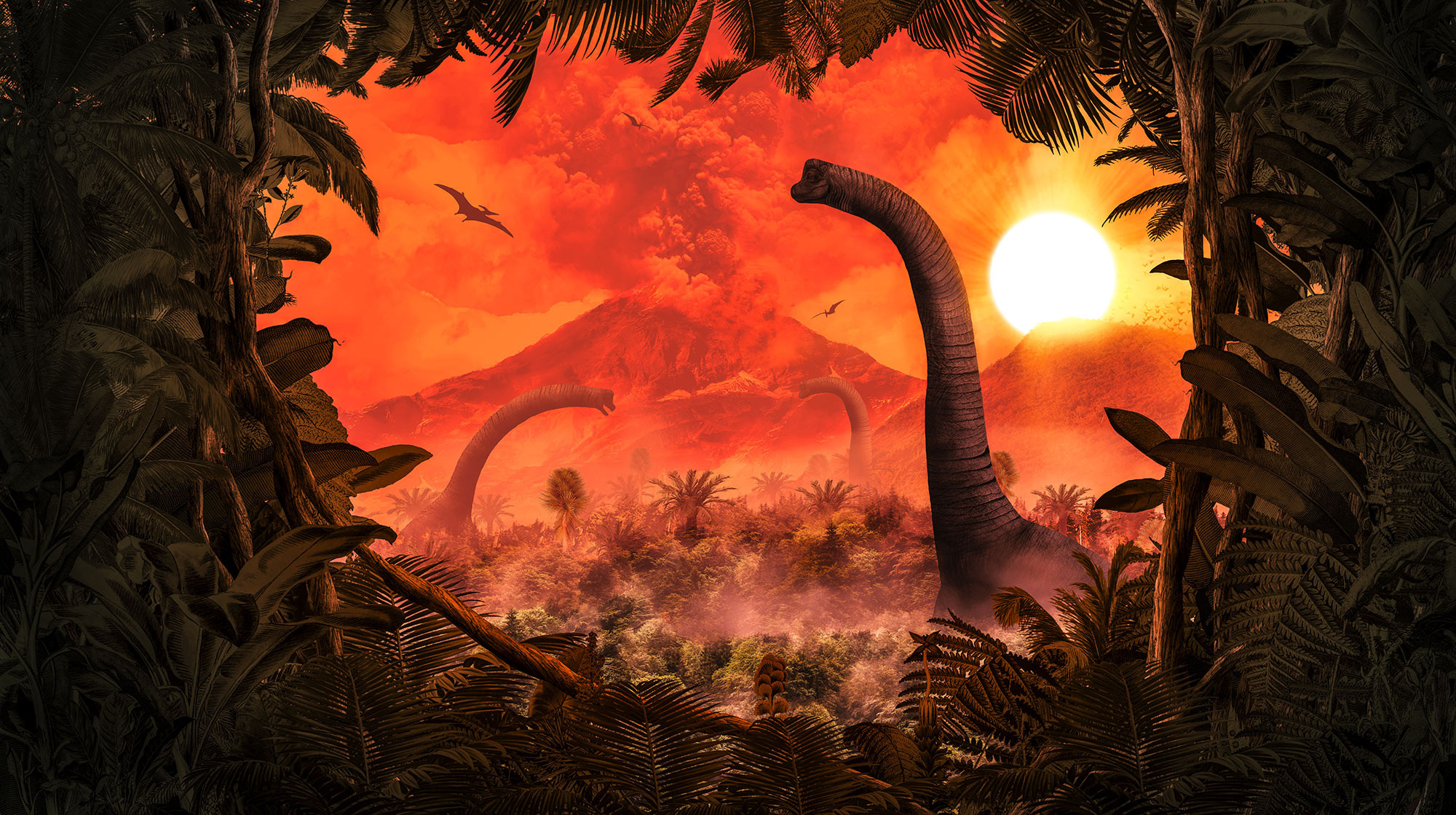 Brachiosaurus Panorama