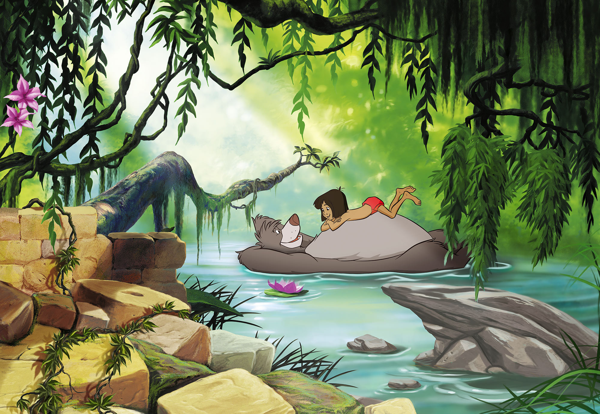 Jungle book swimming with Baloo