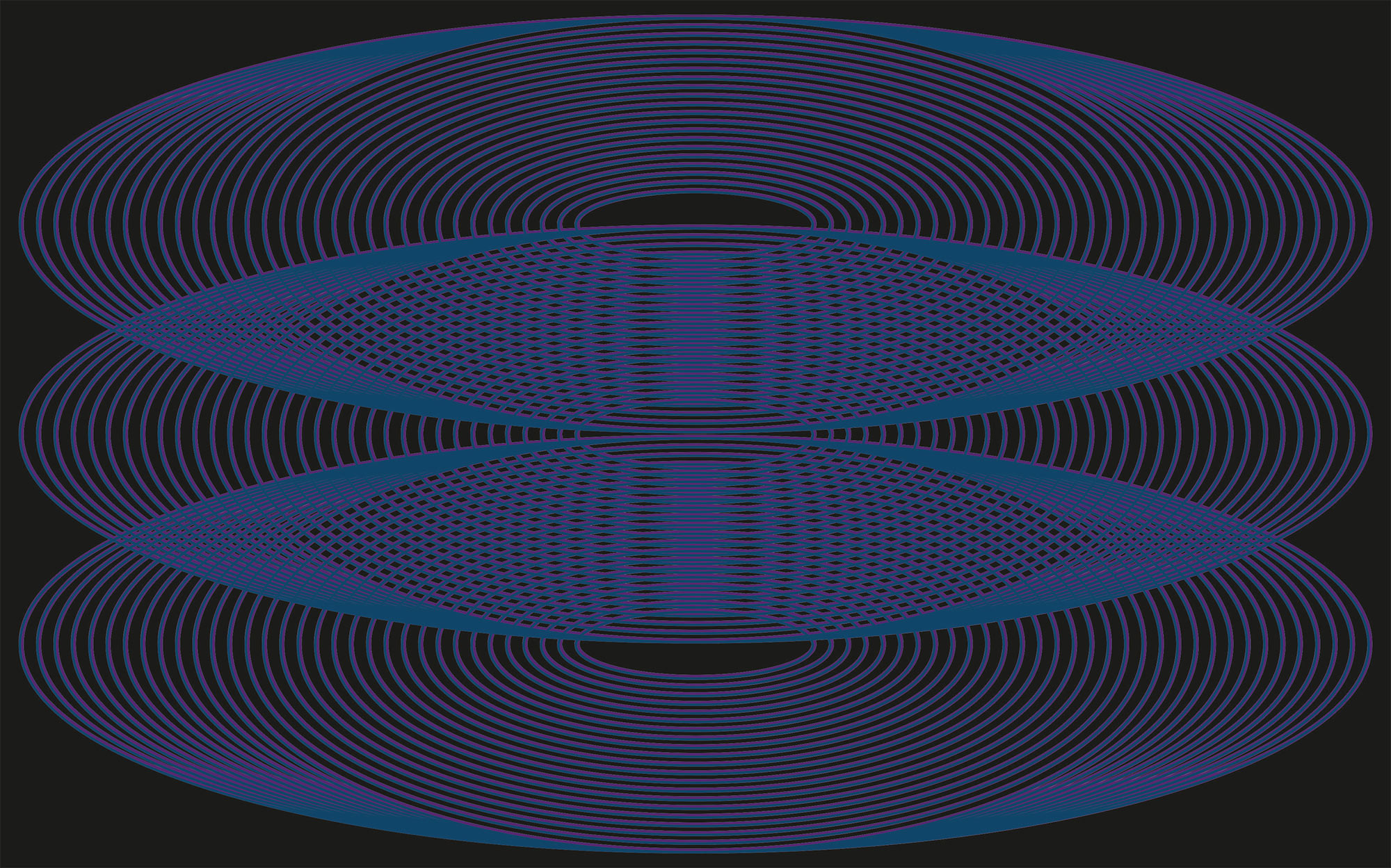 Eyes Wide Open Trio violett-bleu-black