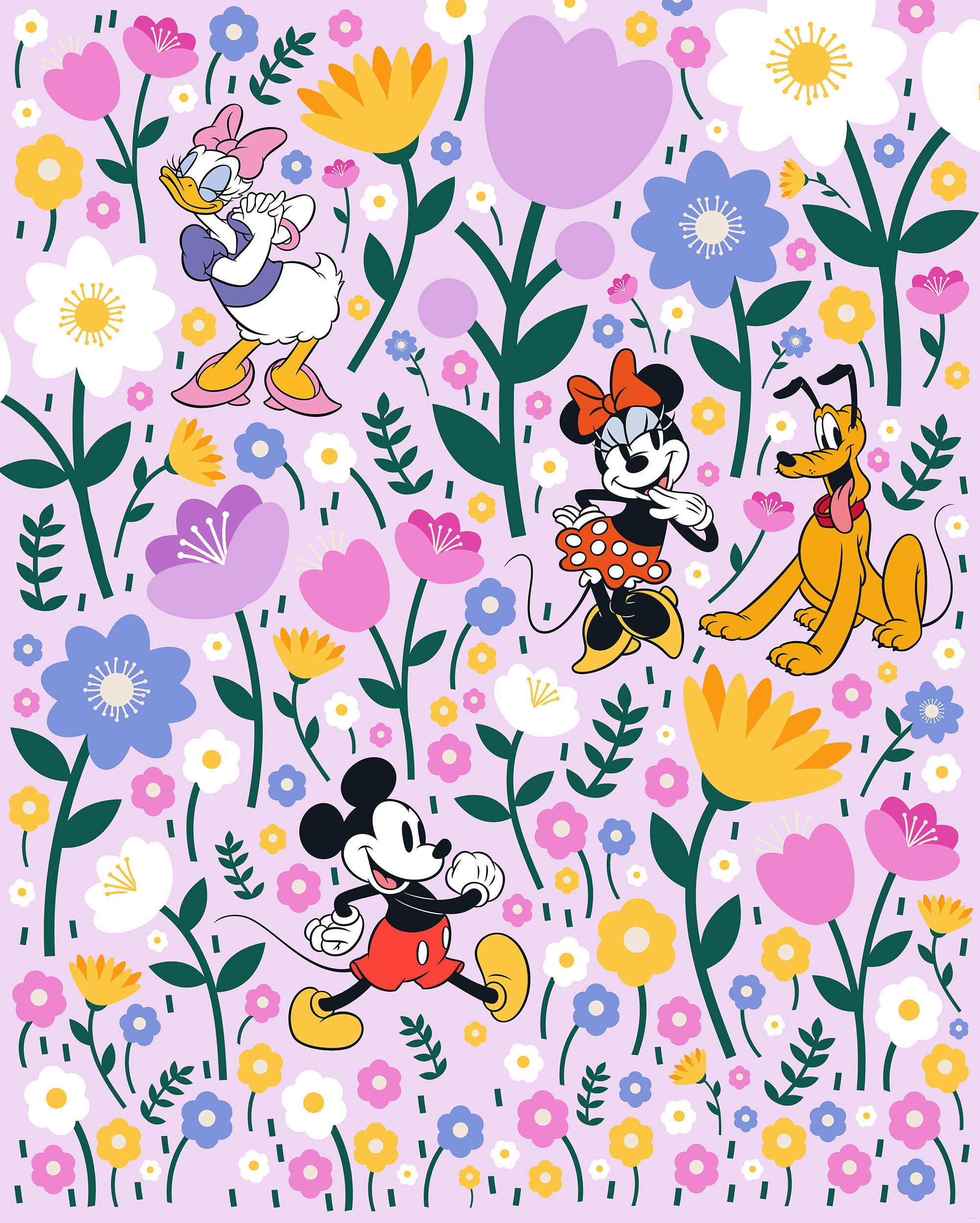 Disney Mickey Mouse and Minnie Mouse Botanical Spring