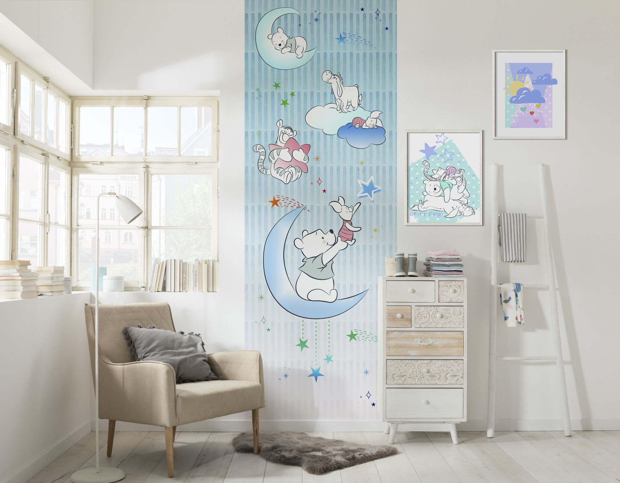 Winnie the Pooh Piglet and Stars