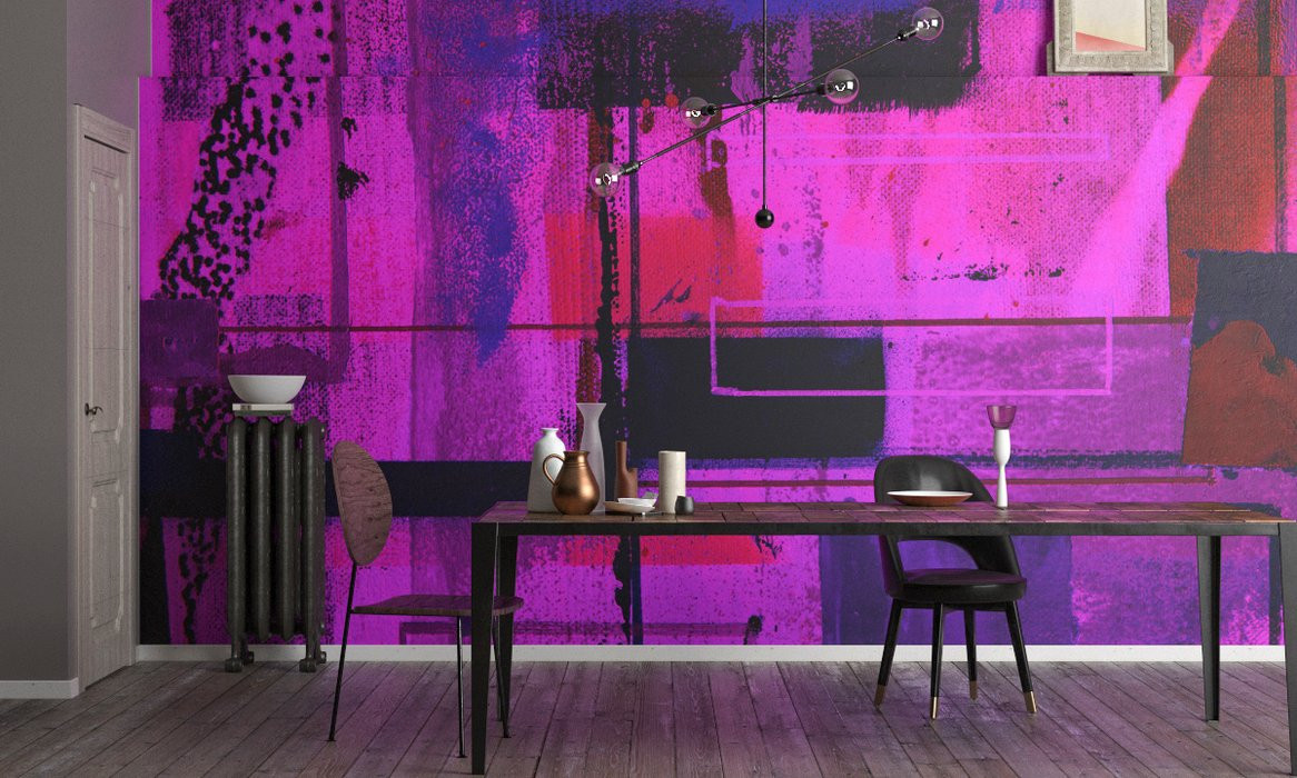 Liquids Dripping pink-blue