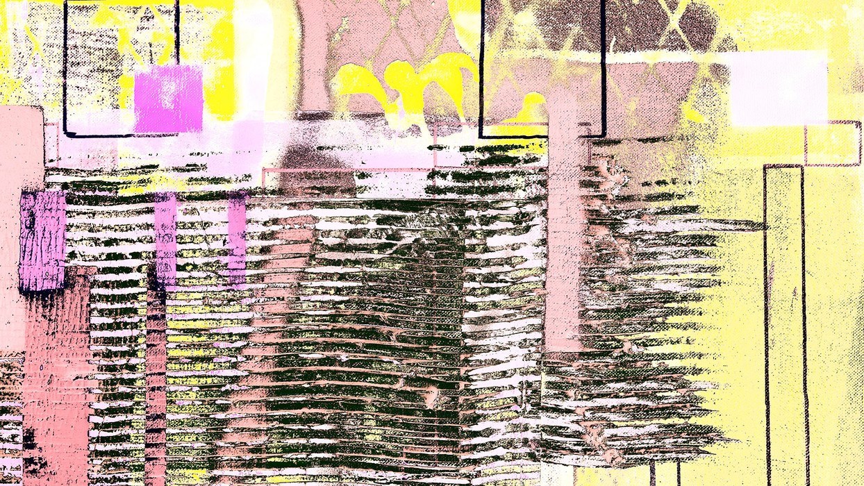Rhombus Hiding rose-yellow