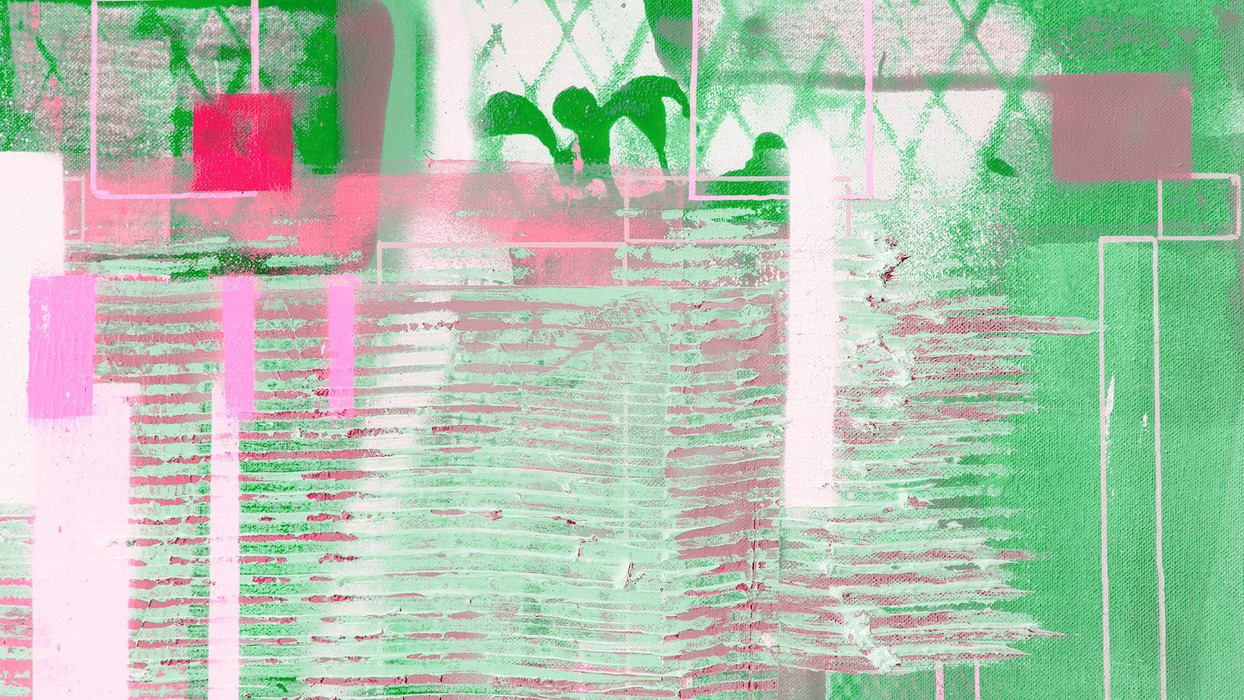 Rhombus Hiding rose-green