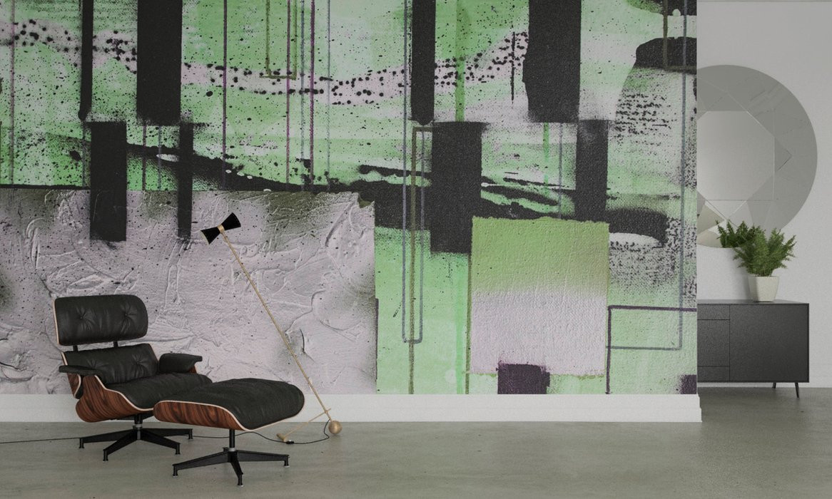 Squares Dropping grey-green