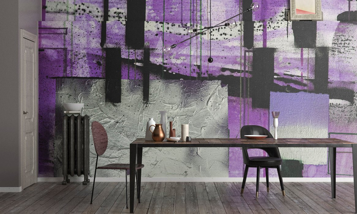 Squares Dropping grau-violett