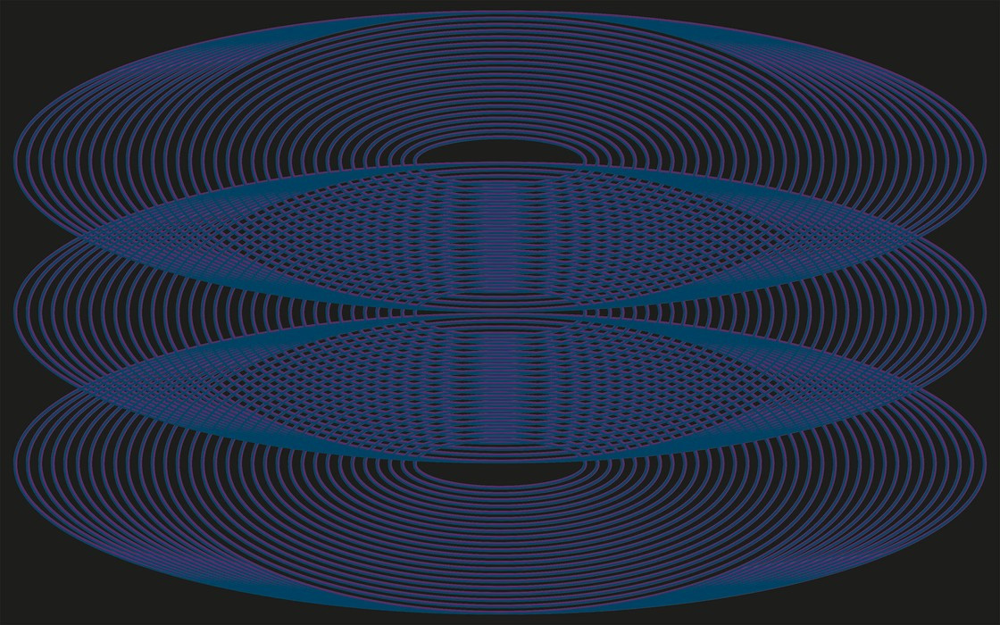 Eyes Wide Open Trio violett-bleu-black