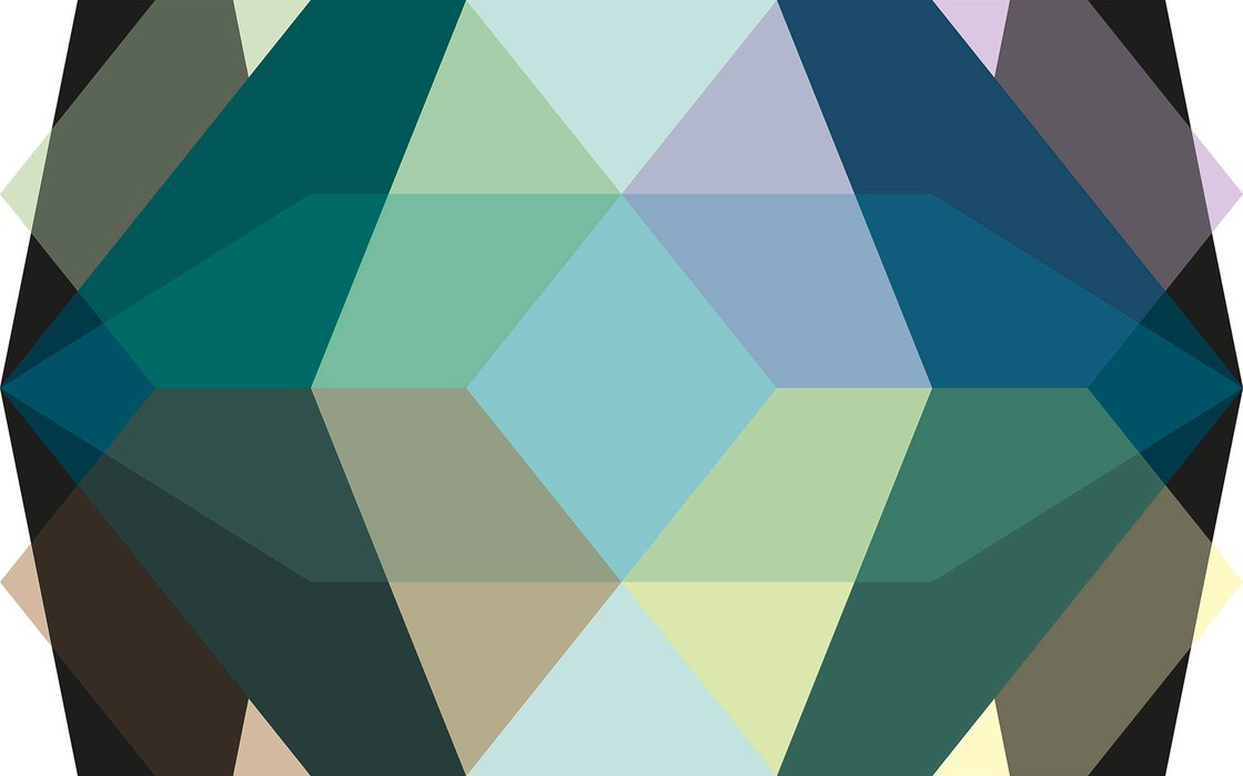 Gem Stone Diamond green-bleu-umbra