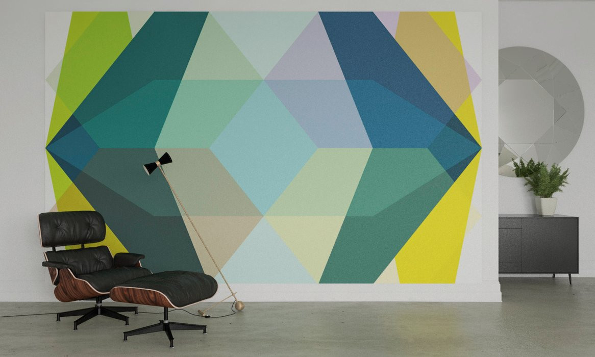 Gem Stone Kite petrol-bleu-yellow