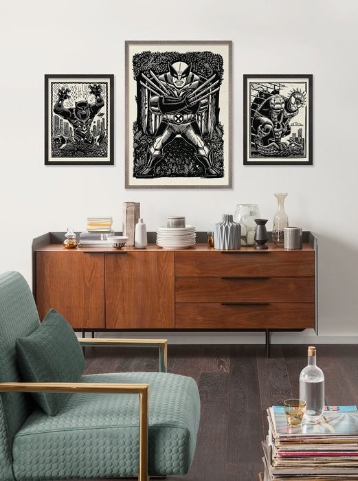 Marvel Spider-Man Lino-Cut