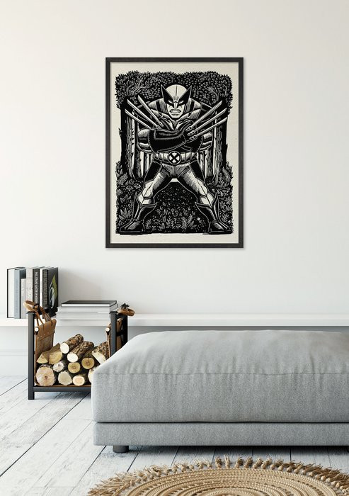 Marvel Wolverine Lino-Cut