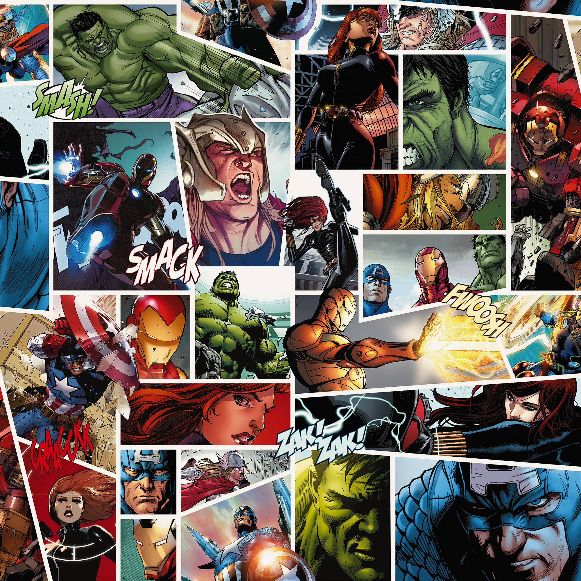 marvel-comic-panel-superhelden-action-wandbild-fototapete-de